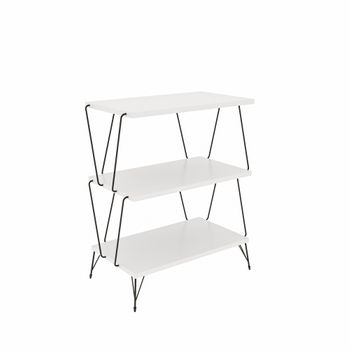 Mesa Auxiliar De Aglomerado Wellhome 34x50x14 Cm Blanco