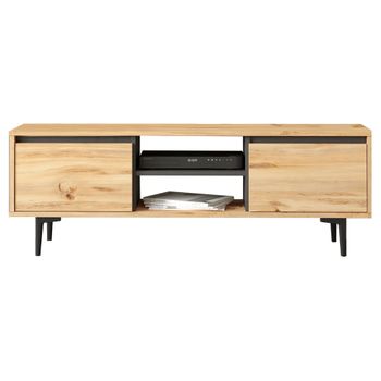 Mesa Tv De Aglomerado Wellhome 140 X 48,1 X 35,5 Cm Fieltro antracita