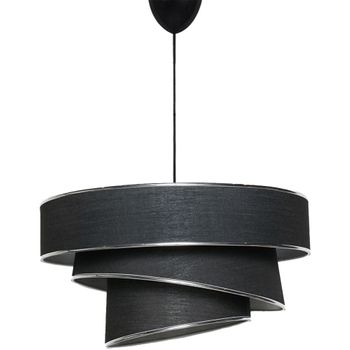 Lámpara De Techo Con Estructura De Metal Negro Silver Wellhome