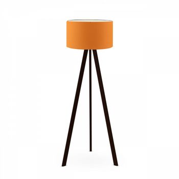 Lámpara De Pie Pvc Naranja Wellhome