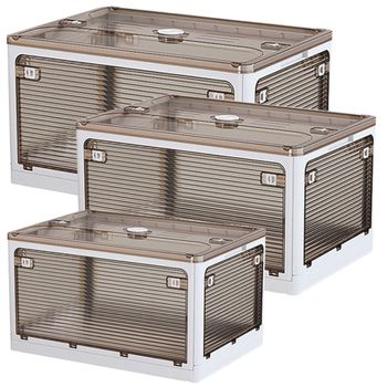 Set 2 cajas almacenaje con tapa Cesta plegable almacenamiento Caja  organizadora 4052025362119