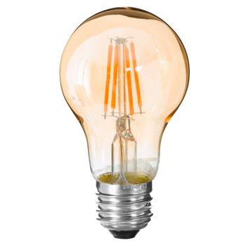 Bombilla Led Ámbar A60 De 2 W 6x6x10 Wellhome