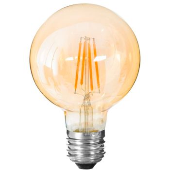 Bombilla Led Globo Ámbar 2w G95 10,5x10,5x13 Wellhome