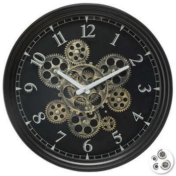 Reloj Mecánico Wellhome  37,5 X7 Cm Negro