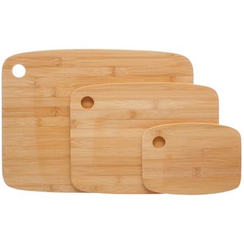 Set De 3 Tablas De Bambú Wellhome