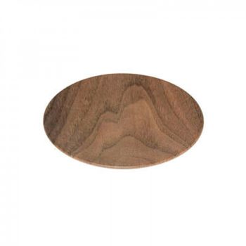 Plato De Postre De Madera Color Marron D. 20 X H. 2,3 Cm Wellhome