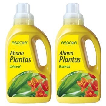 Set De 2 Abonos Plantas Verdes (universal) 300 Ml Asocoa