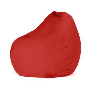 Sillón-puf Poliestireno Wellhome Niños Para Exteriores 60x60x25 Rojo