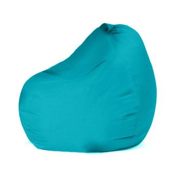 Sillón-puf Poliestireno Wellhome Niños Para Exteriores 60x60x25 Turquesa