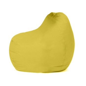 Sillón-puf Poliestireno Wellhome Niños Para Exteriores 60x60x25 Amarillo