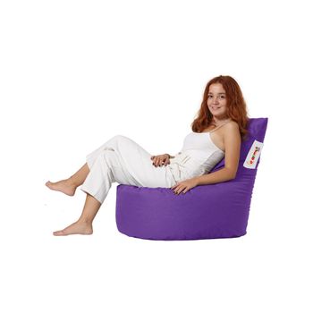 Sillón-puf Poliester Wellhome 70x70x35 Morado