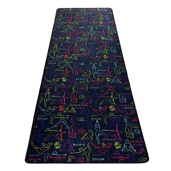 Alfombra De Yoga Multicolor Wellhome