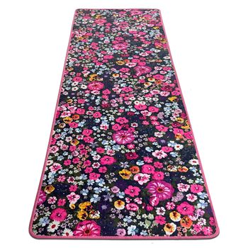 Alfombra De Yoga Flores Wellhome