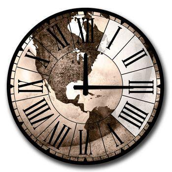 Reloj Decorativo Mdf Wellhome Con Estilo America Central