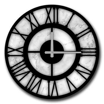 Reloj Decorativo Mdf Wellhomecon Estilo Mármol D:50
