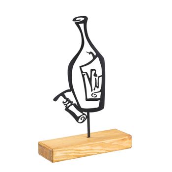 Objeto Decorativo "botella De Vino" Wellhome