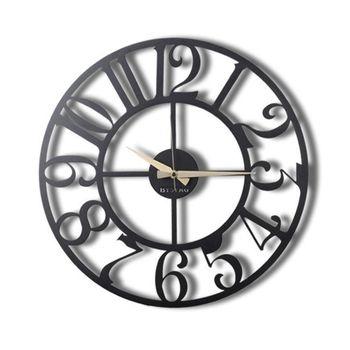 Reloj De Pared Metal Wellhome Decorativo Estilo"sencillo" 70x70