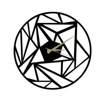 Reloj De Pared Metalwellhome Decorativo Con Estilo"geométrico" 50x50