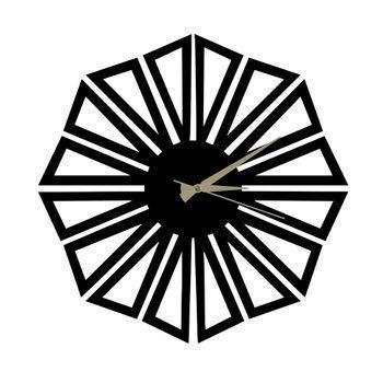 Reloj De Pared Metal Decorativo Con Estilo "triangulos"