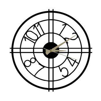 Reloj De Pared Metal Wellhome Decorativo Con Estilo "cruz" 50x50