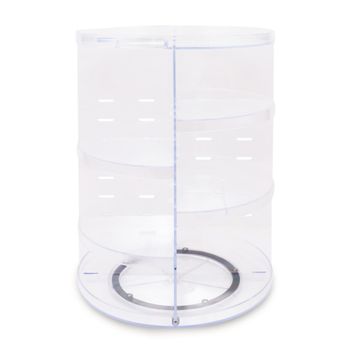 Organizador De Maquillaje Circular Transparente Wellhome