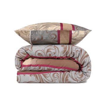 Set Funda Nórdica + 2 Fundas Almohada 240x220 Crema Wellhome