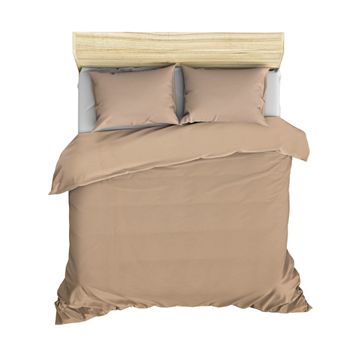 Set Funda Nórdica + 2 Fundas De Almohada 240x220 Beige Wellhome