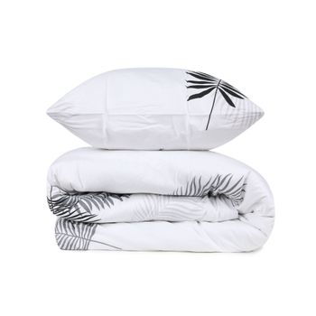 Set Funda Nórdica + 2 Fundas De Almohada 240x220 Blanco Gris Wellhome