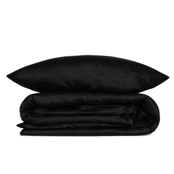 Set Funda Nórdica + 2 Fundas De Almohada 240x220 Negro Wellhome