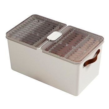 Caja de plástico pequeña Virux 4 compartimentos