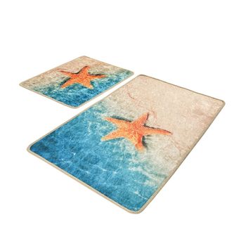 Set De Alfombras De Baño (2 Piezas) Estrella De Mar