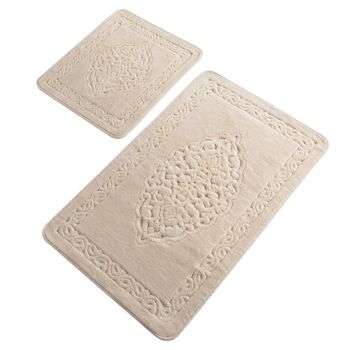 Set De Alfombras De Baño (2 Piezas) Beige