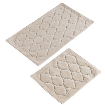 Set De Alfombras De Baño (2 Piezas) Beige