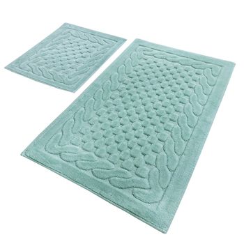 Set De Alfombras De Baño (2 Piezas) Menta