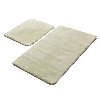 Set De Alfombras De Baño (2 Piezas) Beige