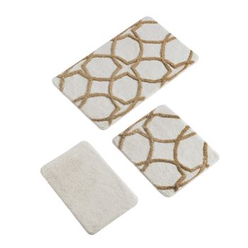 Setmat Set (3 Piezas) Beige Y Marrón Claro