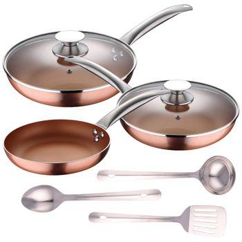 Set 4 Sartenes Con Wok Y Asador Aluminio Fundido San Ignacio Energy Pro con  Ofertas en Carrefour