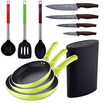 Sartenes Aluminio, Utensilios Cocina Nylon, Cuchillos Acero Y Tacoma. ¡completo!