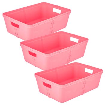 Pack 3 Life Story Cesta De Almacenaje T Medium Rose