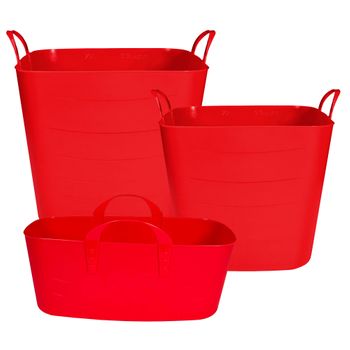 Pack 3 Life Story Cestos 10l + 25l + 40l Red