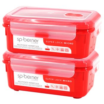 Recipiente Hermetico Cristal Rectangular 550 Ml. 16.7x11.8x6.2 (alt) Cm.  con Ofertas en Carrefour