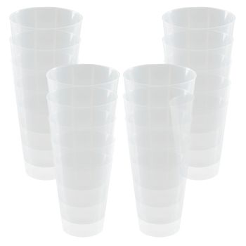 Pack De 20 Vasos Grande Reutilizable 550ml