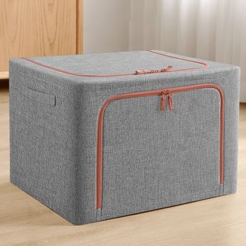 Caja De Almacenamiento De Tela Plegable 16l Grafito Joybos