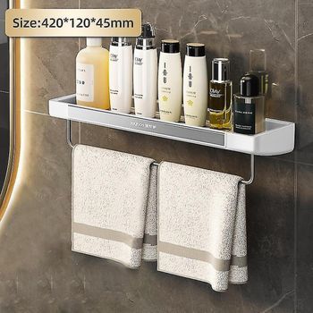 Estantería De Baño Multiusos Sin Taladro 2 Pisos 31,50 X 11 X 70 Cm con  Ofertas en Carrefour