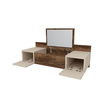 Tocador De Maquillaje Con Luces Led Mdf Gris 110x55x145 Cm Vidaxl con  Ofertas en Carrefour