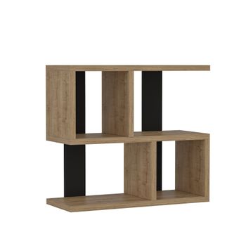 Librería Estantería, Estanteria Libros De Pared, 60x186x25cm, Salón -  Comedor - Oficina, Con Almacenaje, Estilo Moderno, Blanco Y Negro con  Ofertas en Carrefour