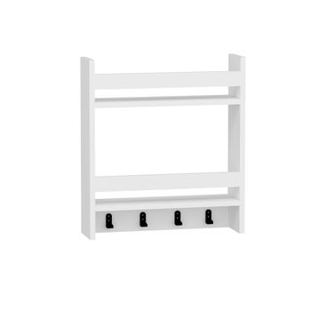 Estantería De Pared Rakkestad Aglomerado 60 X 60 X 26 Cm Blanco / Roble  [en.casa] con Ofertas en Carrefour