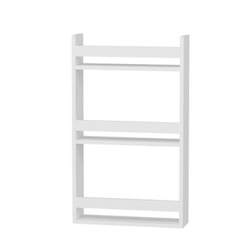 3 estanterías para pared leonie madera mdf negro/blanco