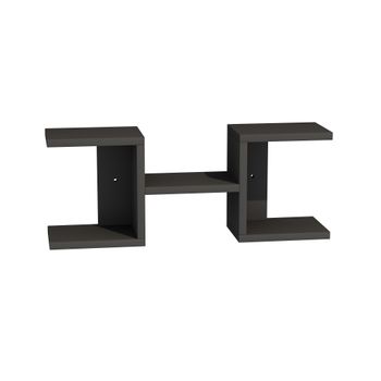 Soporte De Estantería 2 Piezas 20x4x14,5 Cm Metal Negro Ml-design con  Ofertas en Carrefour