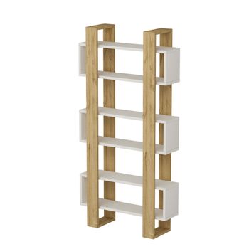 Librería Estantería, Estanteria Libros De Pared, 170x186x25cm, Salón -  Comedor - Oficina, Chimenea Eléctrica, Estilo Moderno, Roble Y Negro con  Ofertas en Carrefour